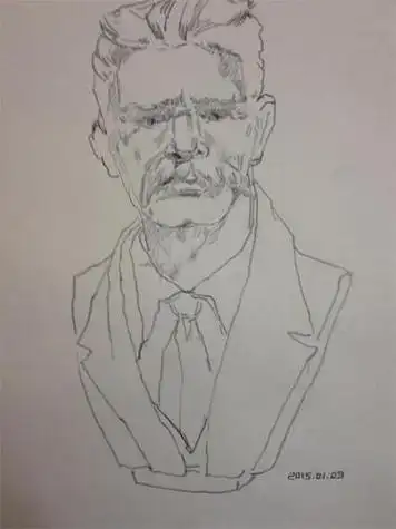 高尔基救书的简笔画