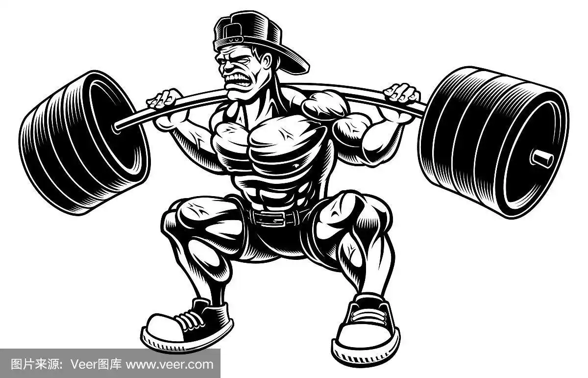 绘画插图,矢量,杠铃,举重训练,健康保健