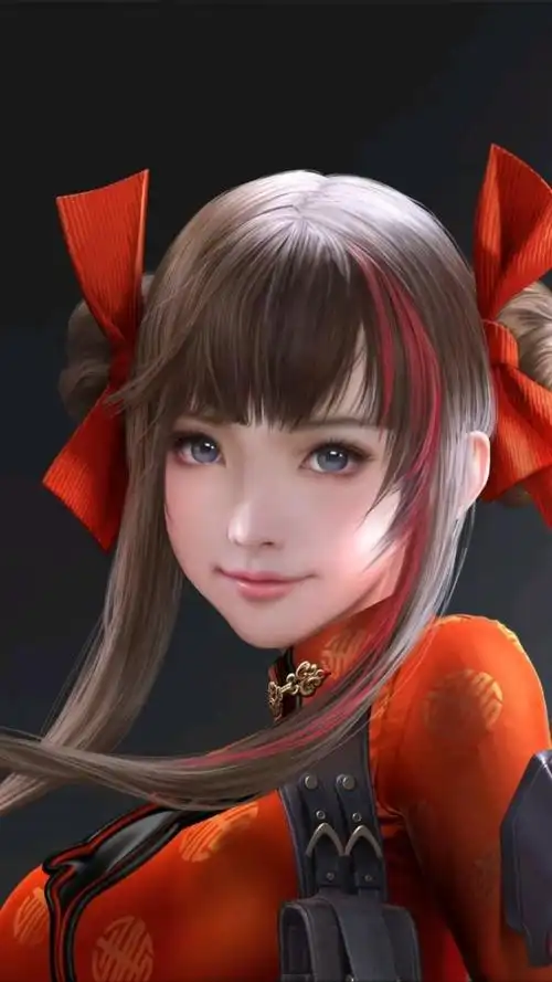 cf手游:子涵脸部特写!