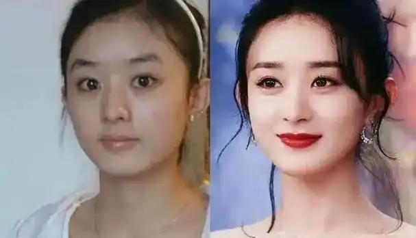 女明星成名前后颜值对比热巴五官优越杨幂嫩牛五方