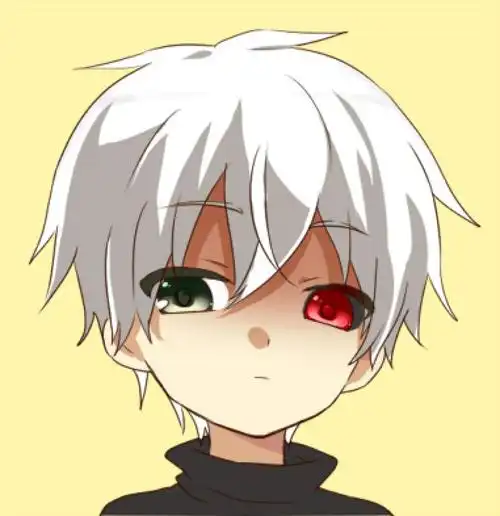 6464发弹幕原图东京食尸鬼金木研萌化头像萌化金木