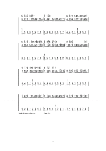 卡农钢琴简谱页双手.pdf