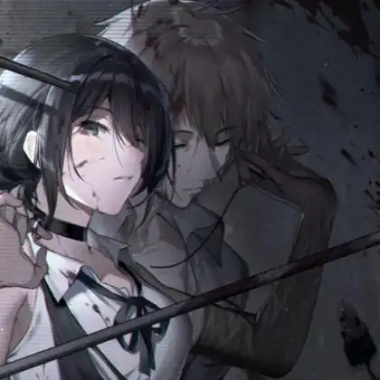 抑郁头像伤感动漫情侣 孤独的高清头像情侣冷酷伤感动漫图片_情侣动漫