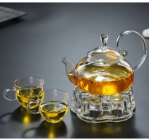 耐热玻璃茶具套装防掉盖花茶壶高把仙女壶功夫泡茶壶沏茶透明加厚 800