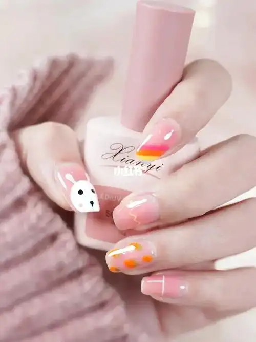 俏皮可爱又减龄小兔爱上胡萝卜美甲