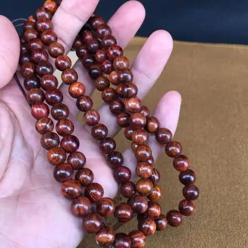 海南黄花梨老料油梨8mm108颗手链手串海黄手串手链海黄佛珠0.