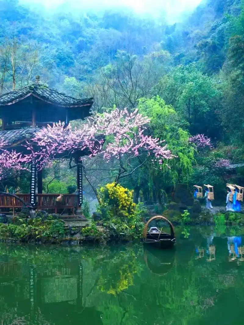 酉阳桃花源 叠石花谷 乌江画廊2日自由行.陶渊明笔下的一方净 - 抖音