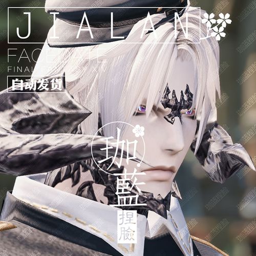 珈蓝最终幻想ff14捏脸数据脸型龙族龙男暮晖酷帅游戏