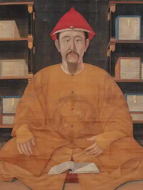 佚名 康熙帝像 镜心