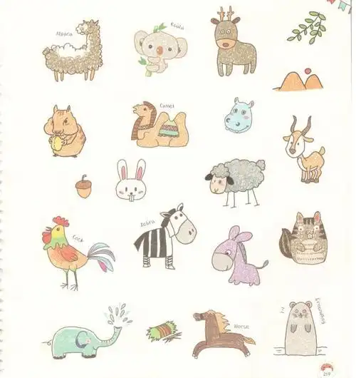 陆地简笔画 动物陆地简笔画