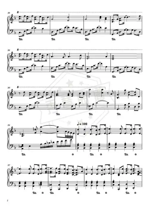 city of stars《爱乐之城》插曲|高清钢琴曲谱