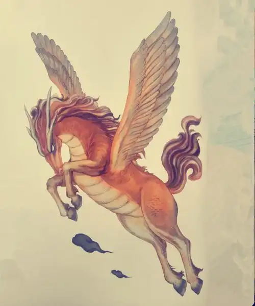 上古时期龙首马身的神兽,神龙和天马所生,携带一张古图暗藏天机