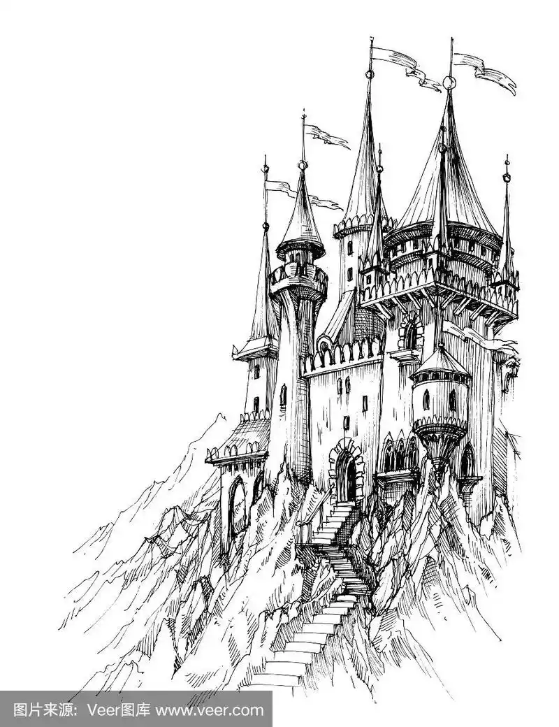 山上的童话城堡