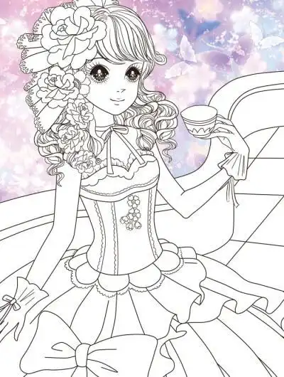 公主涂色
