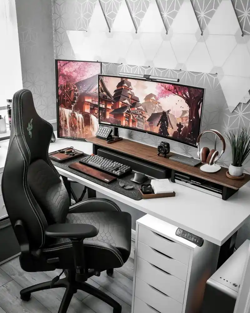 游戏发烧友的电脑房布置,迷你房间变游戏房 你有没有想过,把卧室改造