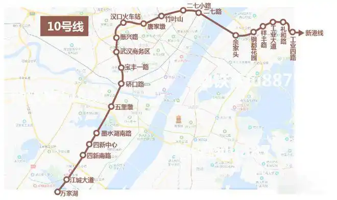 重磅起点蔡甸常福的武汉地铁10号线1期有新进展