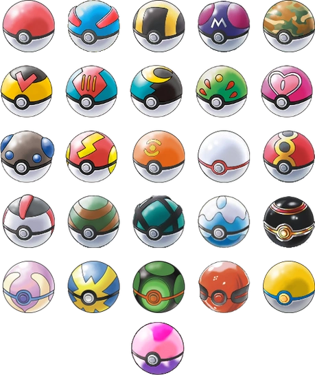 口袋妖怪有多少种球
