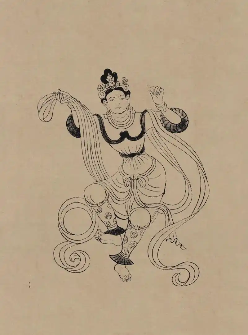 敦煌莫高窟线描 - 抖音