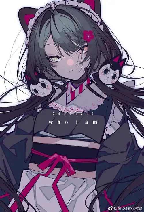 【插画赏析】暗黑系赛璐璐风~黑化少女降临!