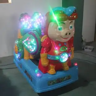 2016新款儿童电动投币猪猪侠摇摆机小猪摇摇车厂家直销摇摆机