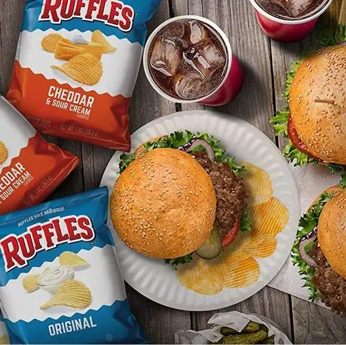 ruffles 土豆薯片 cheddar sour cream, 1oz 40袋 $10.66(原价$14.