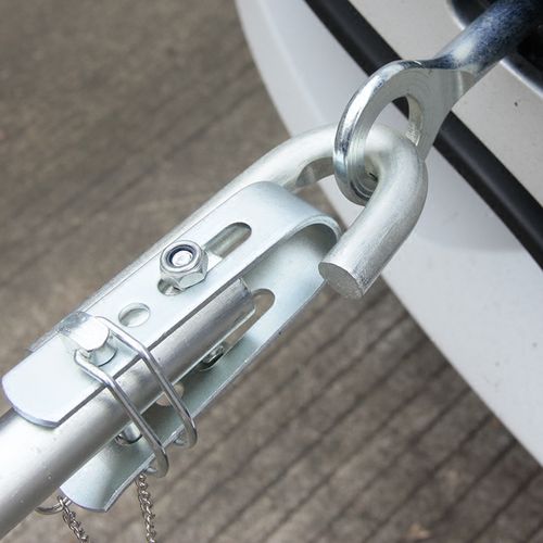 硬性拖车杠 2t3t吨拖车绳汽车拖车带全钢制拖车硬杆牵引杆 防追尾