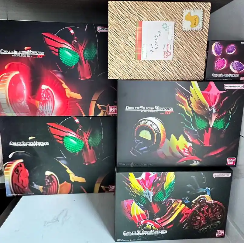 万代pb限定假面骑士ooo10周年腰带.终于集齐了,欧兹cs - 抖音