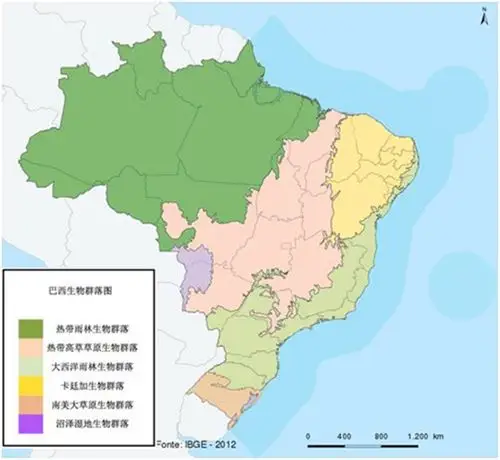 6969巴西属于热带气候,全国共分为6个生物群落,其间有较大的气候