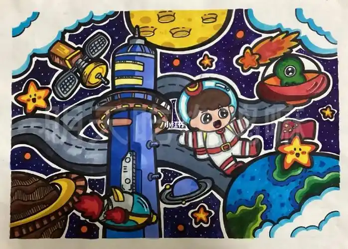 科幻画未来太空世界