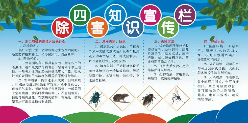 【健康抚州】除四害知识宣传栏