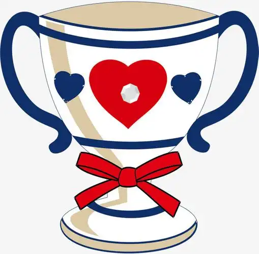 手绘奖杯矢量图