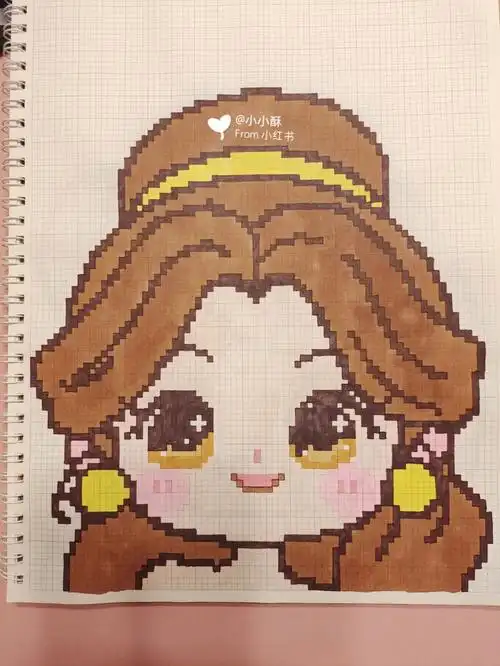 像素画迪士尼公主