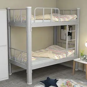 高低床钢架床学生宿舍双层床员工架子床0.9米1.2米成人上下铺铁床