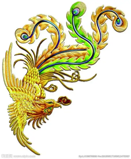 凤凰 龙凤呈祥 凤 立体 金凤
