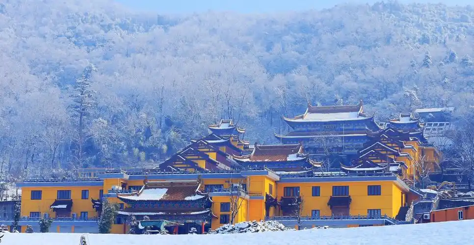 溧水东庐山观音寺雪景