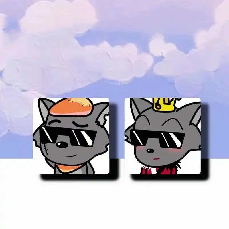 灰太狼&红太狼/情侣头像    要嫁就嫁灰太狼!