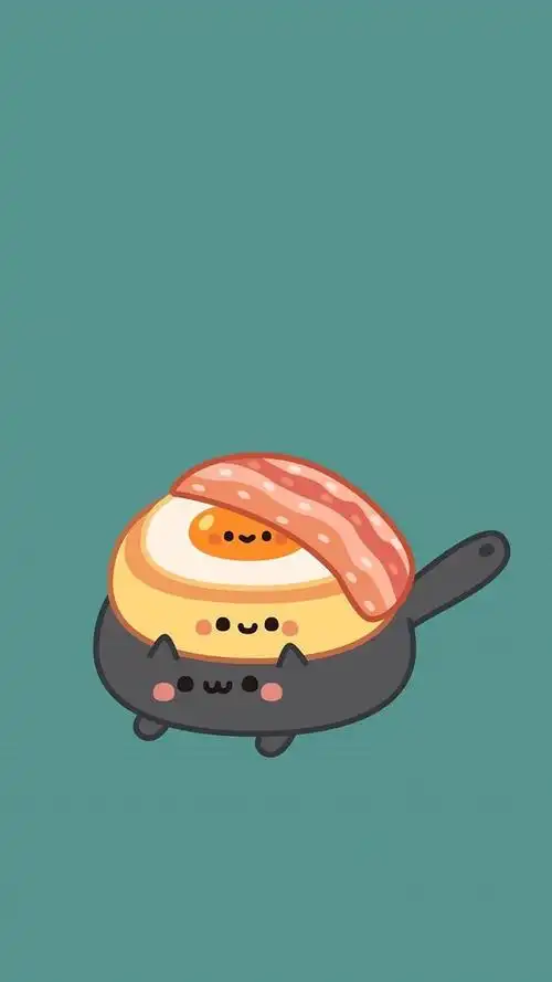 卡通可爱食品q版手绘插画,高清图片,手机锁屏桌面-壁纸族