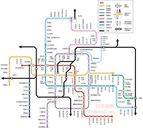 名古屋地铁高架铁路磁悬浮和导轨巴士