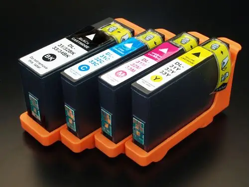 34(g732w-r0gc8-029y8-d15xv)互相交换墨盒四色安排dell v525w v725w