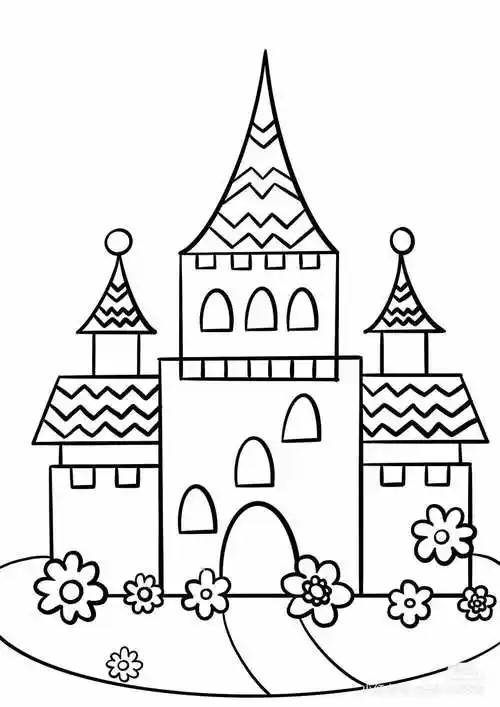 简笔画丨一分钟教你画童话城堡