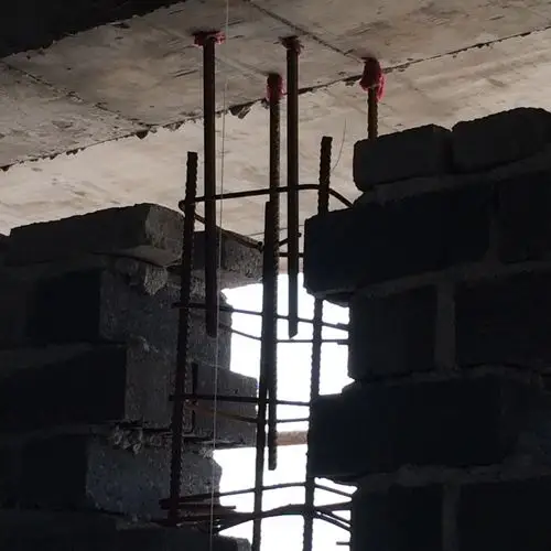 谁有构造柱的钢筋,混凝土实拍照片?