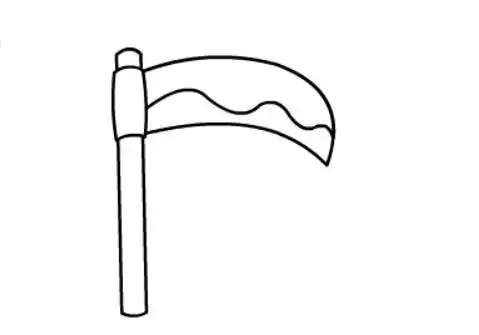 农具简笔画镰刀