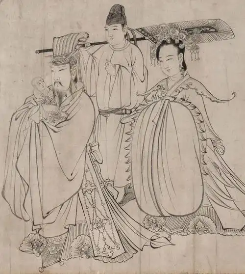 送子天王图画圣吴道子原图私信