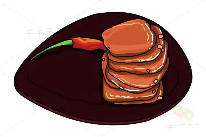 安徽特产 五城茶干简笔画各地美食小吃简笔画好看又好吃吃货宝宝们