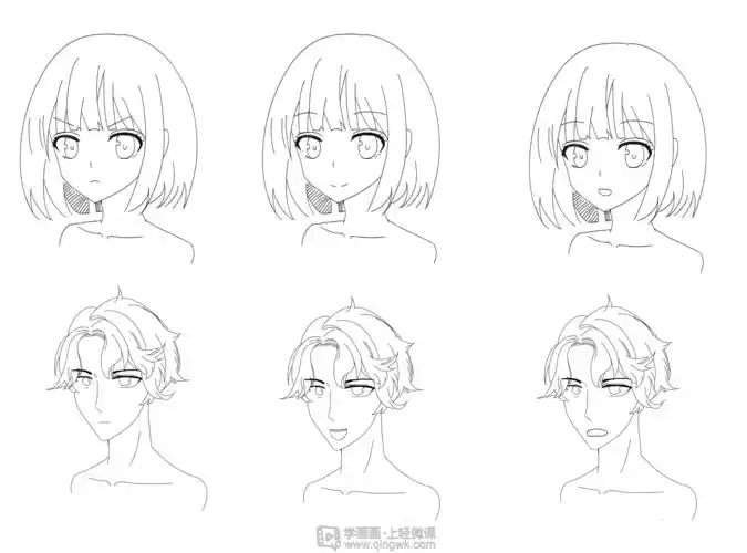 作业:从零开始学漫画设计之漫画人物五官的画法与训练技巧 - rh00093