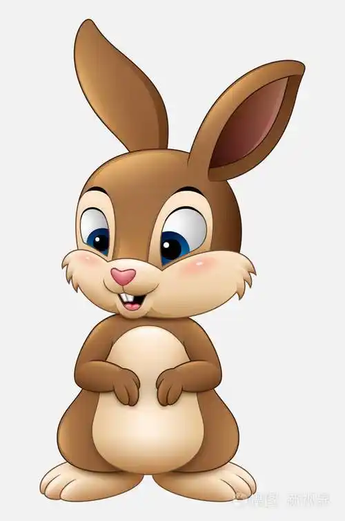 可爱的兔子卡通孤立在白色背景插画-正版商用图片0nfqf9-摄图新视界