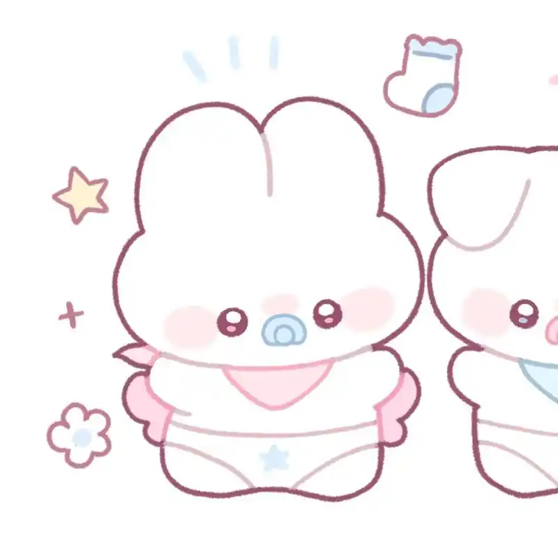 超可爱滴裤衩宝宝.#情侣头像 #原创 #超甜情头 #情侣 # - 抖音