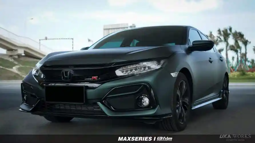 本田思域汽车贴膜lb改色膜仙棕绿