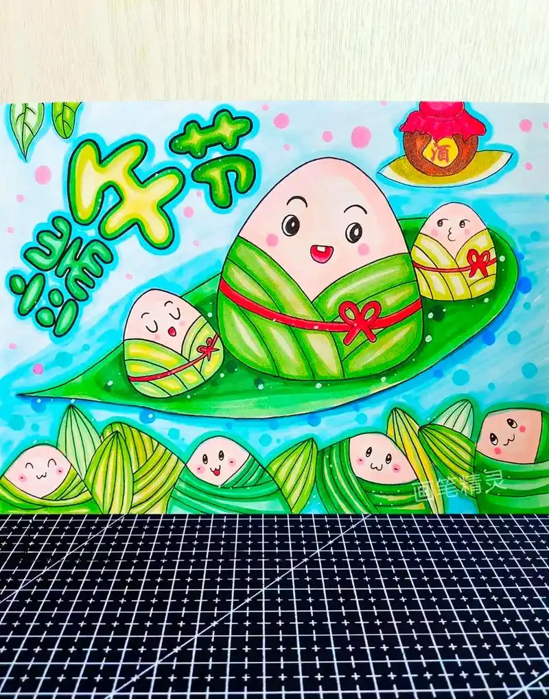 端午节绘画 端午节粽子简笔画.端午节绘画 又是一年端午节, - 抖音