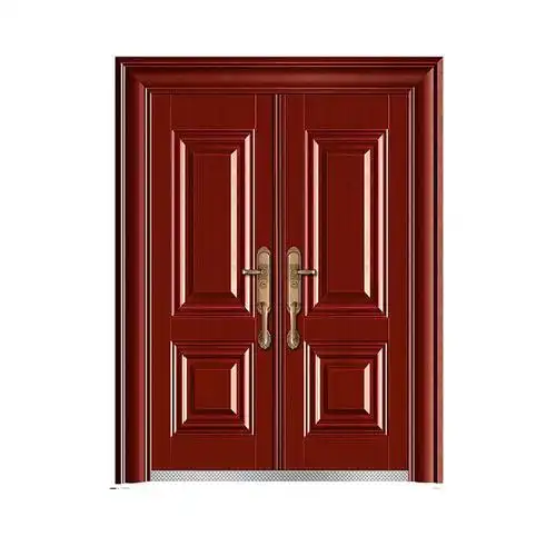 步阳 别墅大门钢板防盗门1480*2080mm 胡桃色_步阳